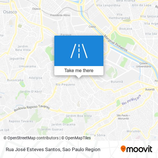 Mapa Rua José Esteves Santos