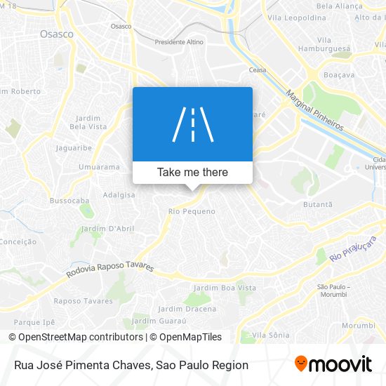 Rua José Pimenta Chaves map