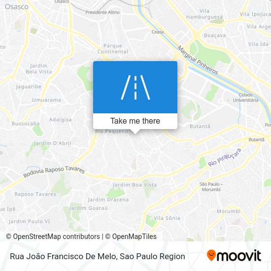 Rua João Francisco De Melo map