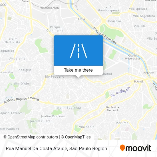 Rua Manuel Da Costa Ataíde map