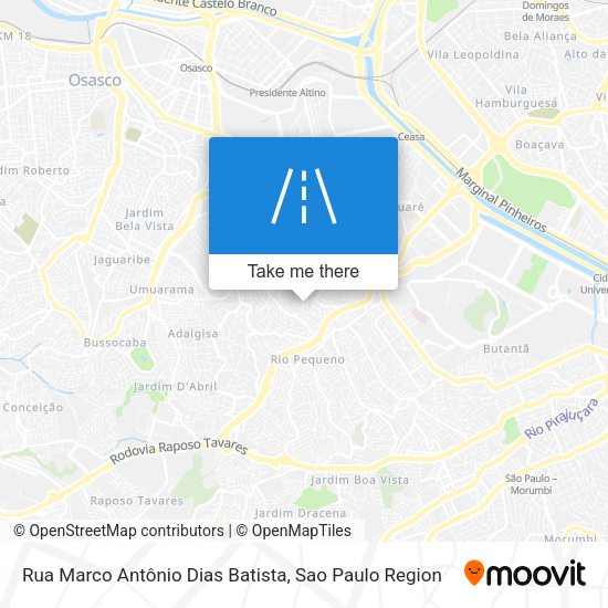 Rua Marco Antônio Dias Batista map