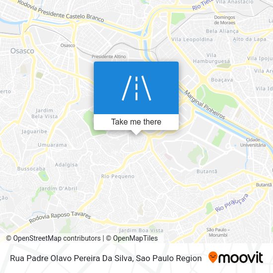 Rua Padre Olavo Pereira Da Silva map