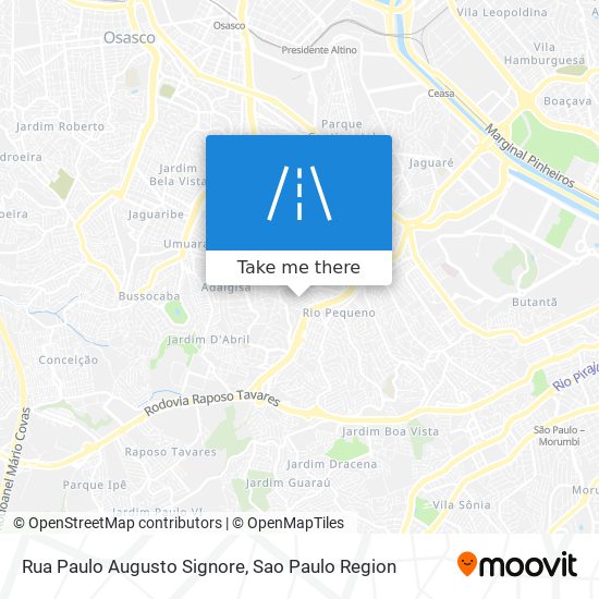 Mapa Rua Paulo Augusto Signore