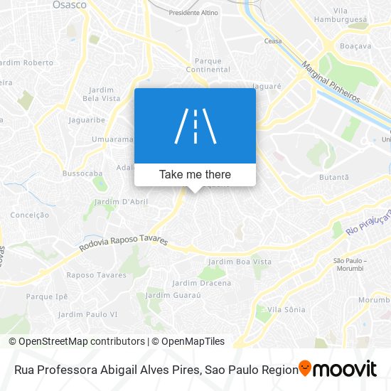 Mapa Rua Professora Abigail Alves Pires