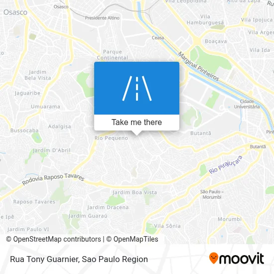 Rua Tony Guarnier map