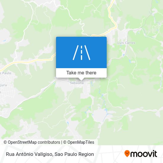 Rua Antônio Vallgiso map