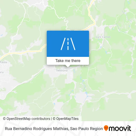 Rua Bernadino Rodrigues Mathias map