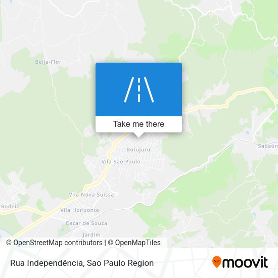 Rua Independência map