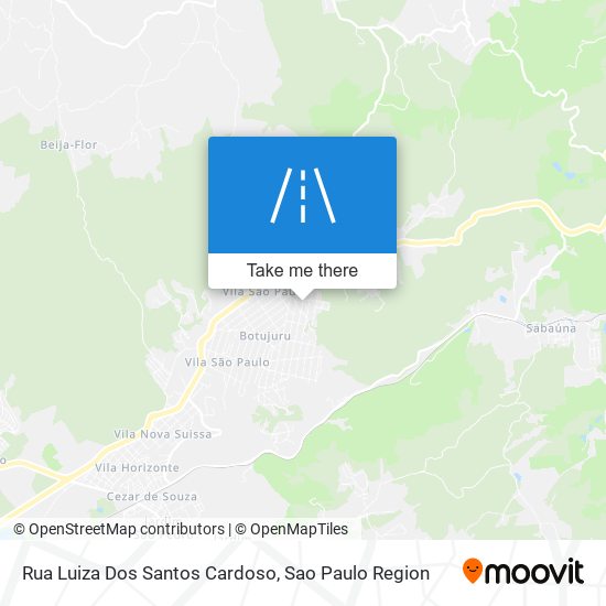 Rua Luiza Dos Santos Cardoso map