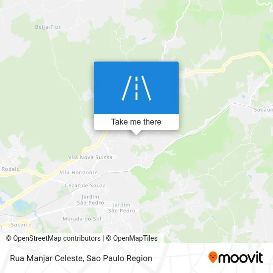 Rua Manjar Celeste map