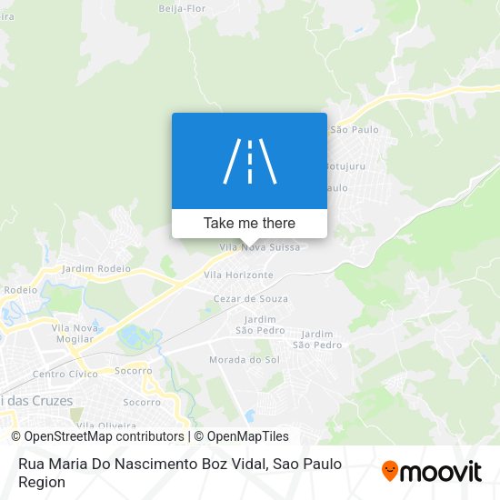 Rua Maria Do Nascimento Boz Vidal map