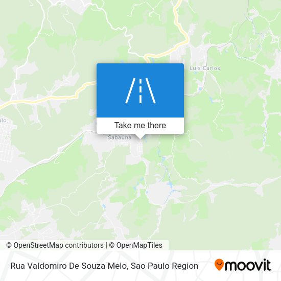 Rua Valdomiro De Souza Melo map