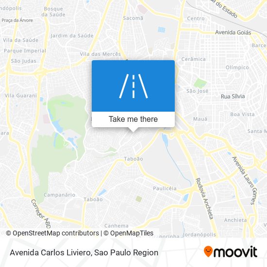 Mapa Avenida Carlos Liviero