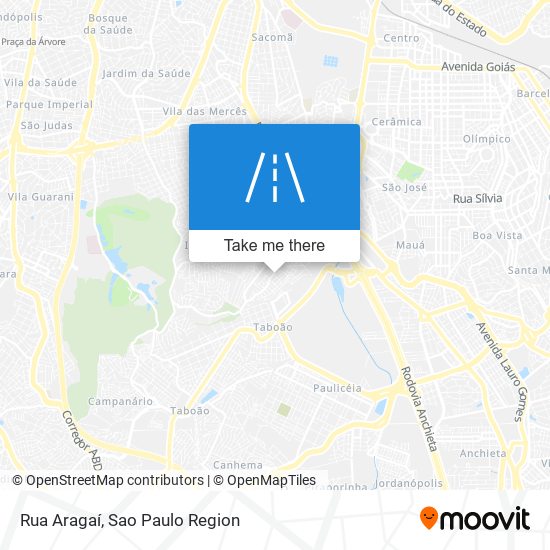 Rua Aragaí map