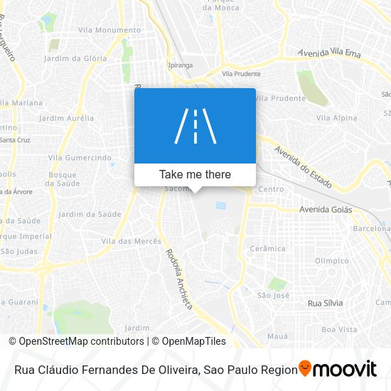 Rua Cláudio Fernandes De Oliveira map