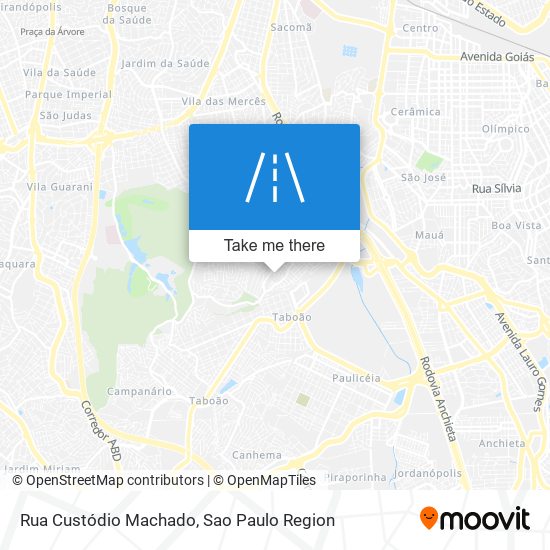 Mapa Rua Custódio Machado