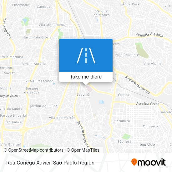 Rua Cônego Xavier map