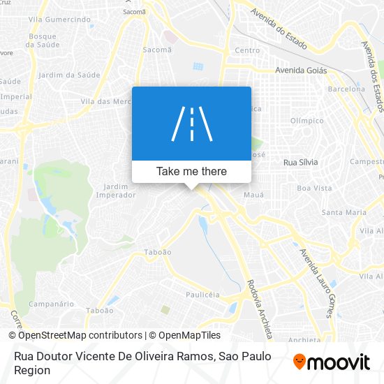 Mapa Rua Doutor Vicente De Oliveira Ramos