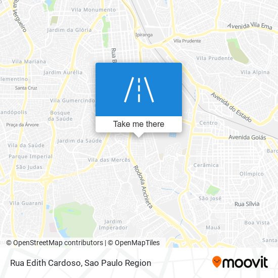 Rua Edith Cardoso map