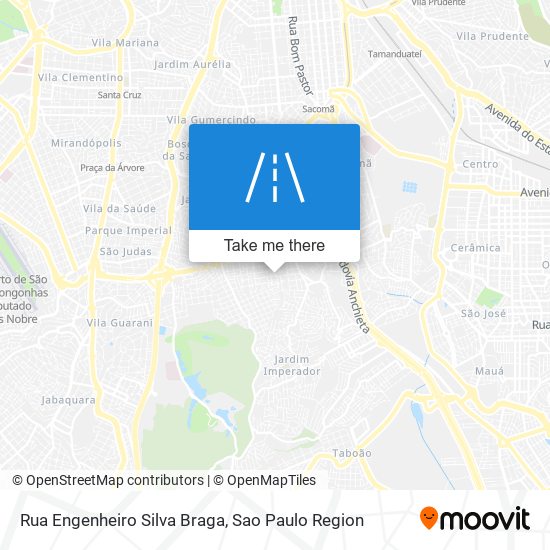 Mapa Rua Engenheiro Silva Braga