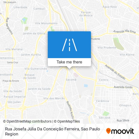 Mapa Rua Josefa Júlia Da Conceição Ferreira