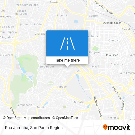 Rua Juruaba map