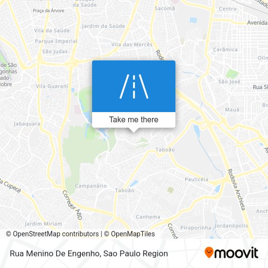 Rua Menino De Engenho map