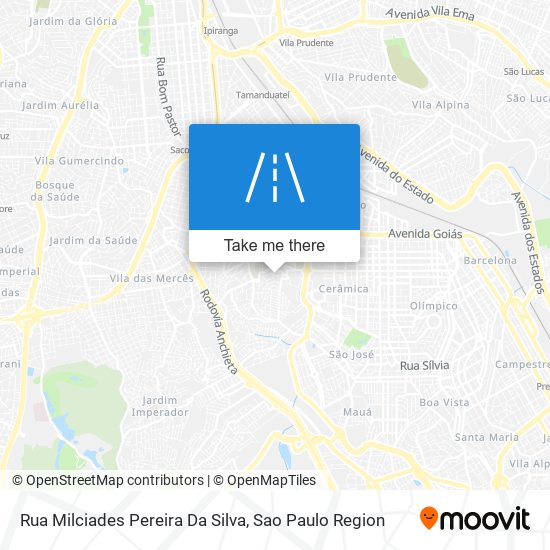 Mapa Rua Milciades Pereira Da Silva