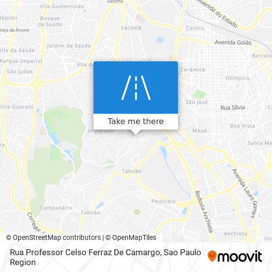 Mapa Rua Professor Celso Ferraz De Camargo