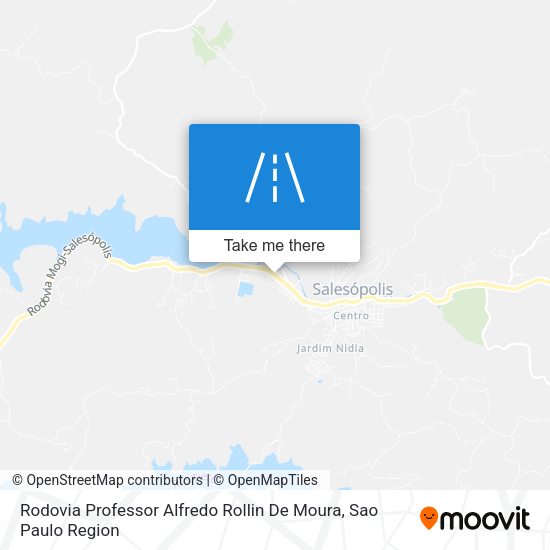 Rodovia Professor Alfredo Rollin De Moura map