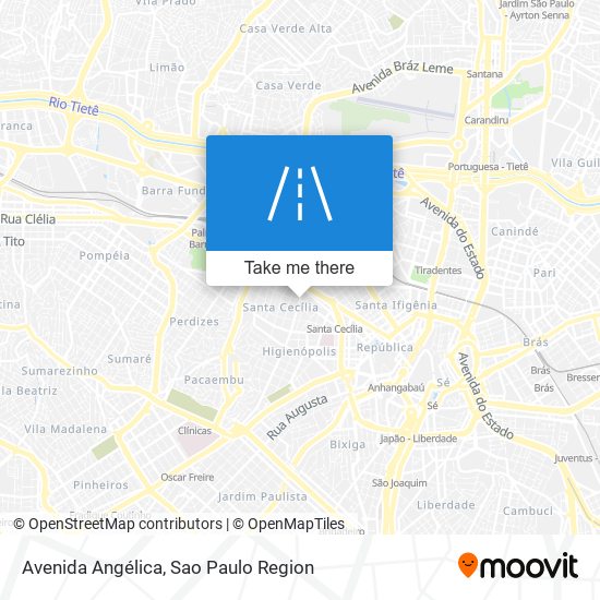 Avenida Angélica map