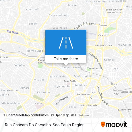 Rua Chácara Do Carvalho map
