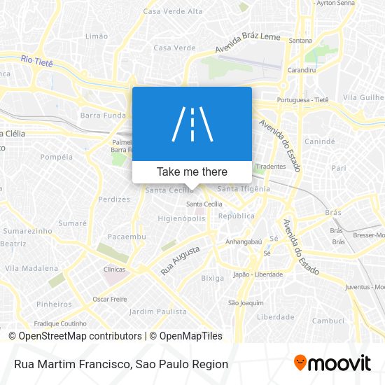 Rua Martim Francisco map