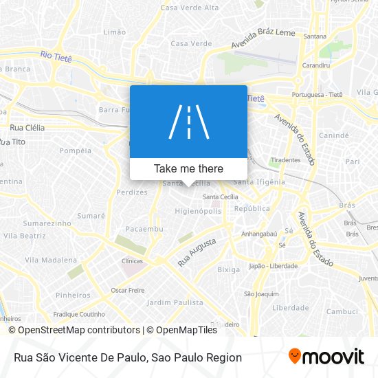 Rua São Vicente De Paulo map