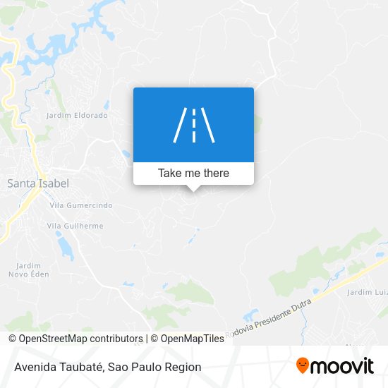Avenida Taubaté map