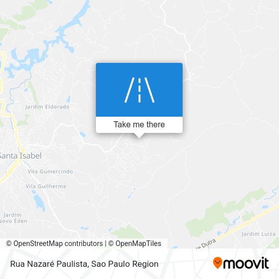 Rua Nazaré Paulista map