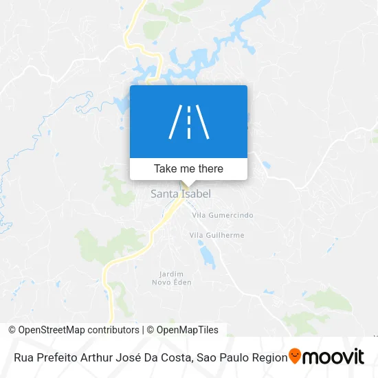 Rua Prefeito Arthur José Da Costa map