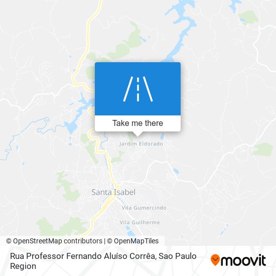 Mapa Rua Professor Fernando Aluíso Corrêa