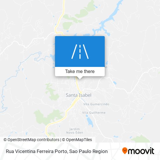 Mapa Rua Vicentina Ferreira Porto