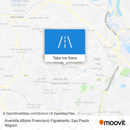 Avenida Albino Francisco Figueiredo map