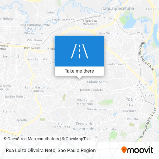 Rua Luiza Oliveira Neto map