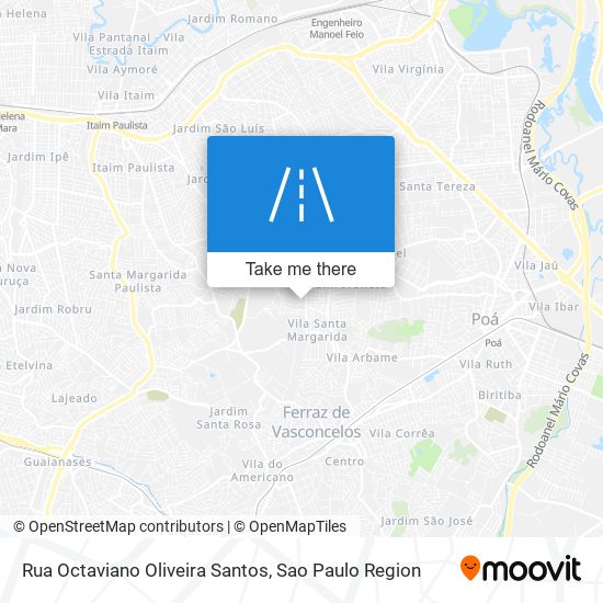 Mapa Rua Octaviano Oliveira Santos