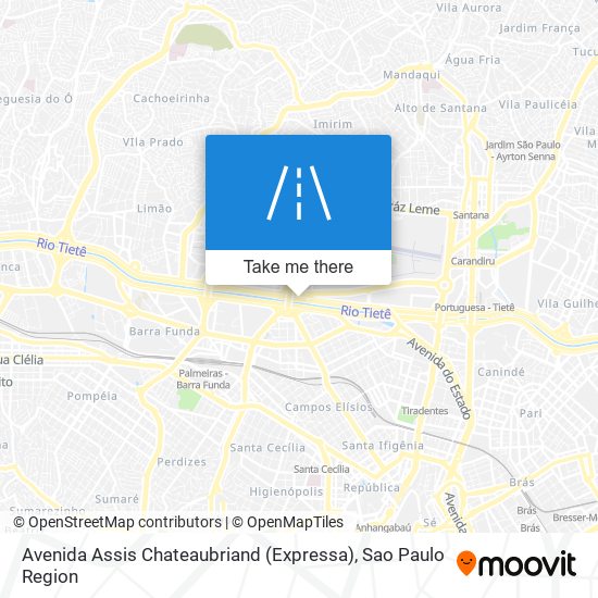 Mapa Avenida Assis Chateaubriand (Expressa)