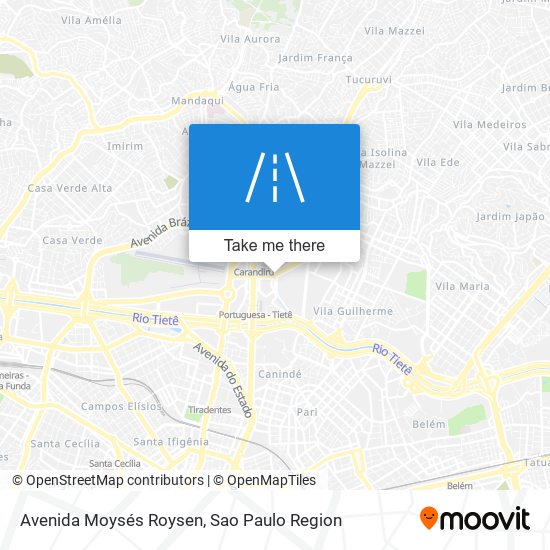 Mapa Avenida Moysés Roysen