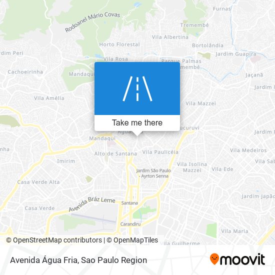 Avenida Água Fria map