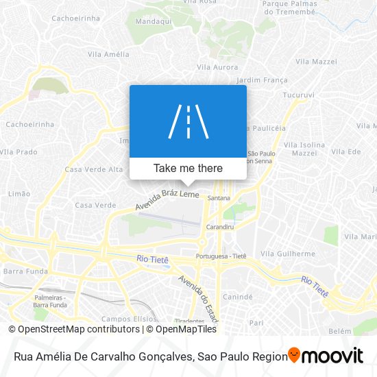 Mapa Rua Amélia De Carvalho Gonçalves