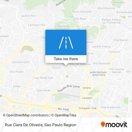 Rua Clara De Oliveira map