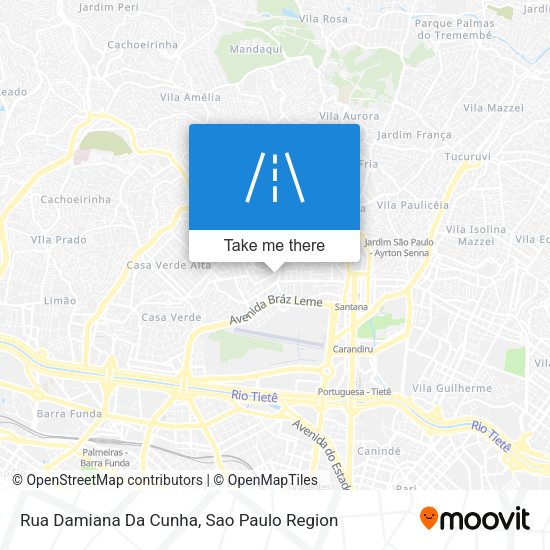 Rua Damiana Da Cunha map