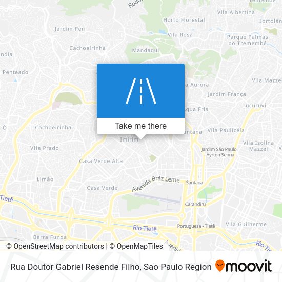 Rua Doutor Gabriel Resende Filho map