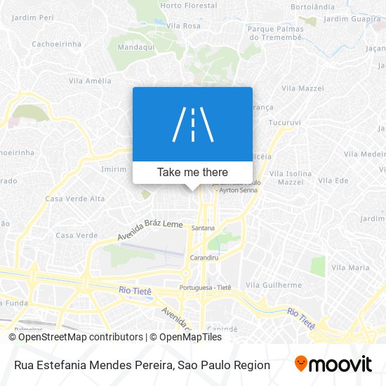 Mapa Rua Estefania Mendes Pereira